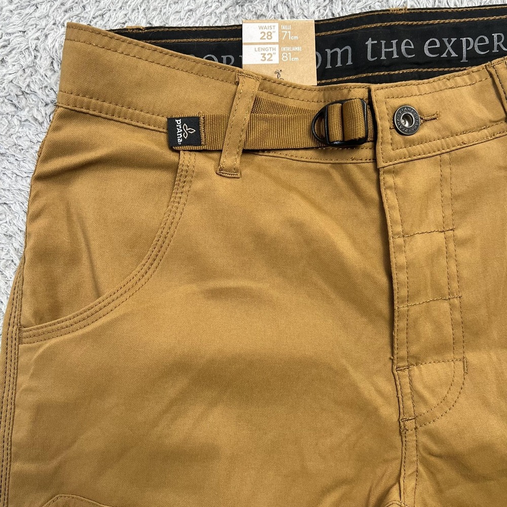 PrAna Stretch Zion Pants Mens 30x32 Brown Hiking NWT Gorpcore Travel Outdoor‎